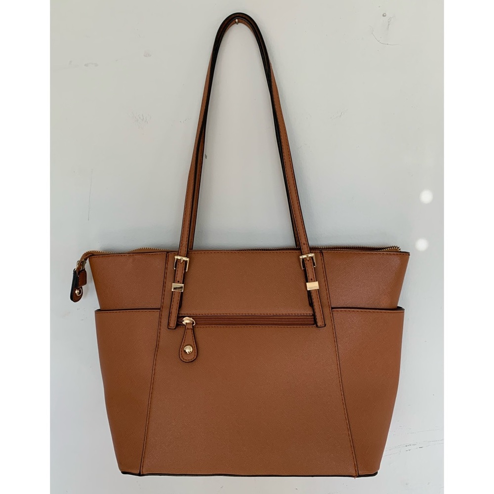 Faux Leather Tote - Picture 2 of 8